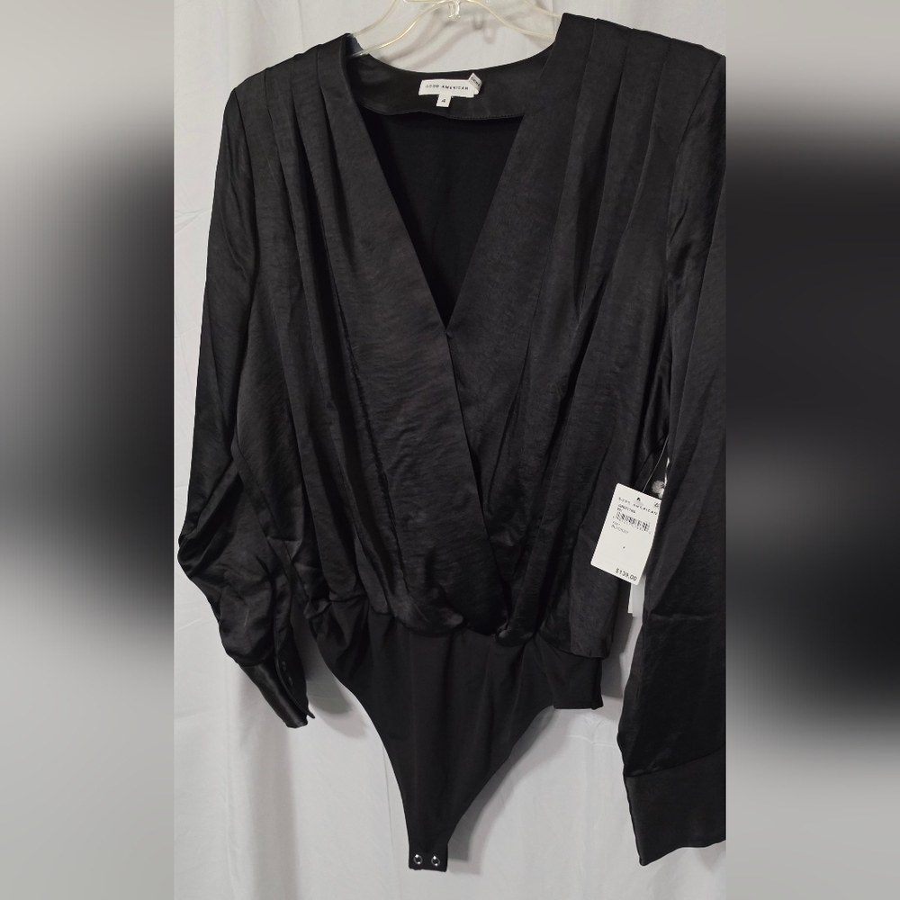 Good American Black Bodysuit